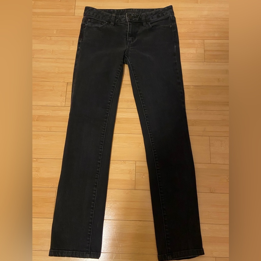 Tory Burch Black Straight Leg Jeans Size 25 - Picture 2 of 10